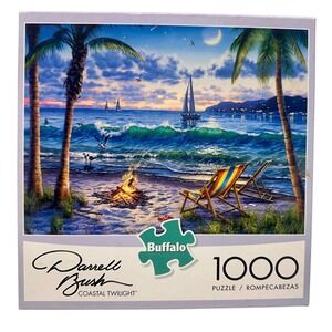 Costal Twilight Darrell Bush 1000 pc Jigsaw Puzzle 26.75" X 19.75" Buffalo Games
